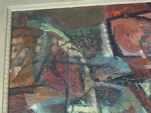 Kor Heemsbergen - Olieverf op paneel, Land voor 2 mensen – ca. 1960 - Ingelijst kopen? Bied vanaf 150!