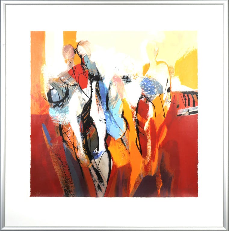 Peter Meijer - Zeefdruk, Afscheid - Ingelijst (Groot) verkocht voor € 50!