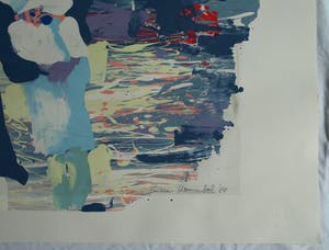 Emeke Buitelaar - Monoprint , Abstracte voorstelling – 1988 kopen? Bied vanaf 35!
