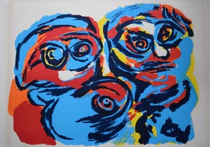 Karel Appel - Litho - 2 Heads kopen? Bied vanaf 850!