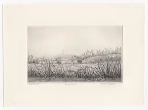 Gerard van Rooy - ets- 'Loosdrecht' - 1962 kopen? Bied vanaf 60!