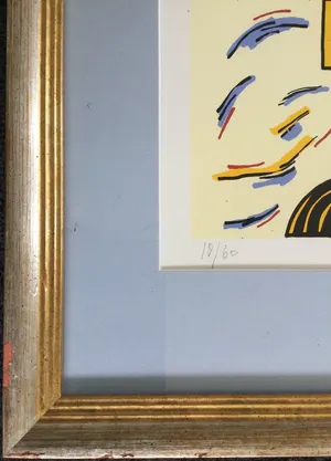 Hans Wap - "Nieuwe woning" (2007) | zeefdruk in nieuwstaat - ingelijst kopen? Bied vanaf 45!