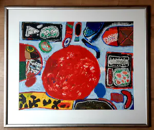 Corneille - Laatste keer - " '64 - '95 " - Grote zeefdruk naar een schilderij uit 1965. kopen? Bied vanaf 275!