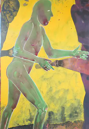 Henri de Haas - Aquarel, Diogenes/Oprheus - Ingelijst (Groot) kopen? Bied vanaf 1!