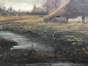 Niet of onleesbaar gesigneerd - Peellandschap met knotwilgen. kopen? Bied vanaf 1!