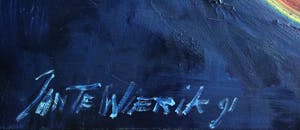 Jan te Wierik - Acryl op doek: fantasiefiguur - 1991 ( zeer groot!) kopen? Bied vanaf 3750!