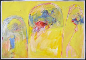 Franscz Witte - Acryl op papier, Zonder titel kopen? Bied vanaf 1!