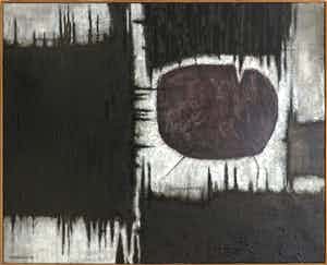 Mark Verstockt - Olieverf en structuur op doek, Zonder titel - Ingelijst (Groot) verkocht voor € 2500!