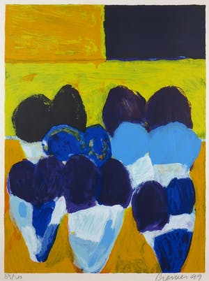 Jan Cremer - Zeefdruk, Tulpen - Ingelijst (Groot) kopen? Bied vanaf 1!