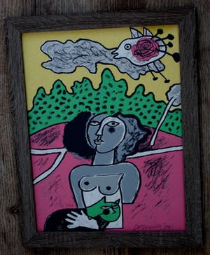 Corneille - Ingelijste zeefdruk - 1991 kopen? Bied vanaf 125!