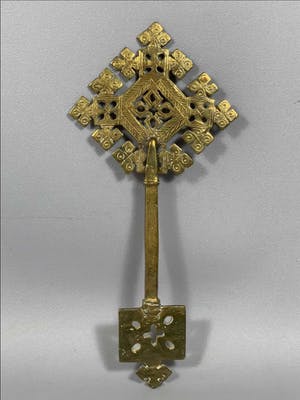 Dogon - 200812 - Ethiopisch priest handcross - Ethiopia kopen? Bied vanaf 25!