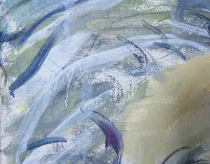 Hans Zantman - Acrylverf op doek, Bij het winkelcentrum (Zeer groot) kopen? Bied vanaf 1!