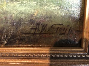 Adriaan Marinus Geijp - Landschap met koeien kopen? Bied vanaf 300!