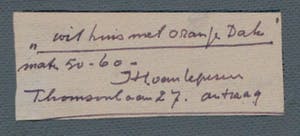 Hans van Ieperen - Schilderij, olieverf op doek: Wit huis met oranje dak kopen? Bied vanaf 375!