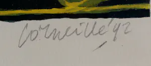 Buy Corneille - Ingelijste zeefdruk: "Oiseau né du Paysage" - 1992 (nette lijst!)? Bid from 375!