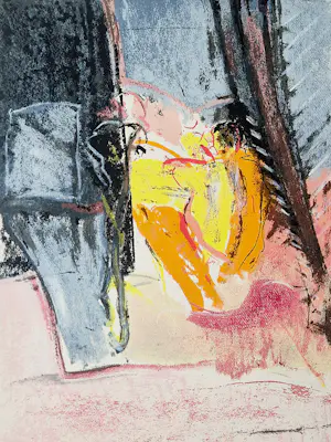 Kees van Bohemen - Grote zeefdruk "voloptueus naakt in slaapkamer" kleine oplage - in nieuwstaat kopen? Bied vanaf 62!