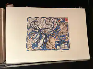 Pierre Alechinsky - Paris - 16e Arrondissement Sud verkocht voor € 600!