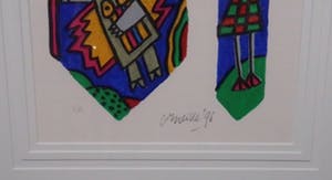 Corneille - Zeefdruk, Stropdas - Ingelijst kopen? Bied vanaf 240!