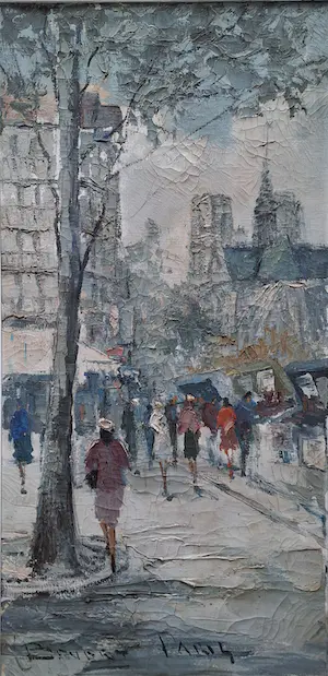 Jan Bevort - Stadsgezicht Parijs kopen? Bied vanaf 80!