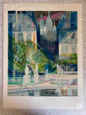 Paul Ambille - Lithographie couleurs 'Le sacré coeur" kopen? Bied vanaf 85!