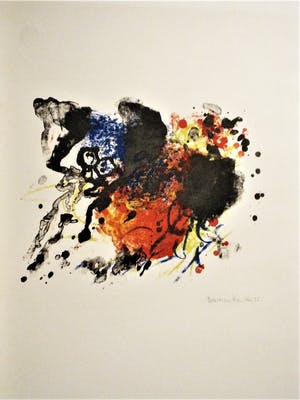 Jef Diederen - Litho uit 1963 - zeer kleine oplage (25) - Abstract - potlood gesigneerd kopen? Bied vanaf 48!