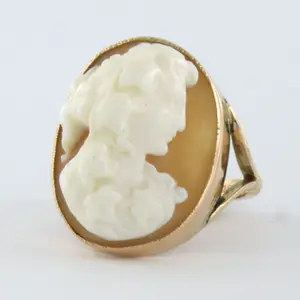 BWG rosé kleurige cameo ring - ringmaat 16(50) kopen? Bied vanaf 135!