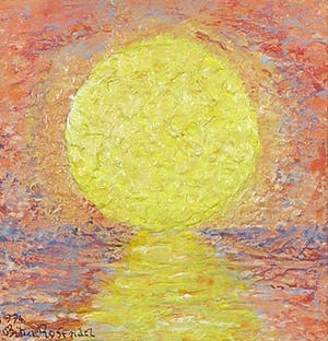 Bitia Rosendor - Acryl op hardboard, Zon kopen? Bied vanaf 1!