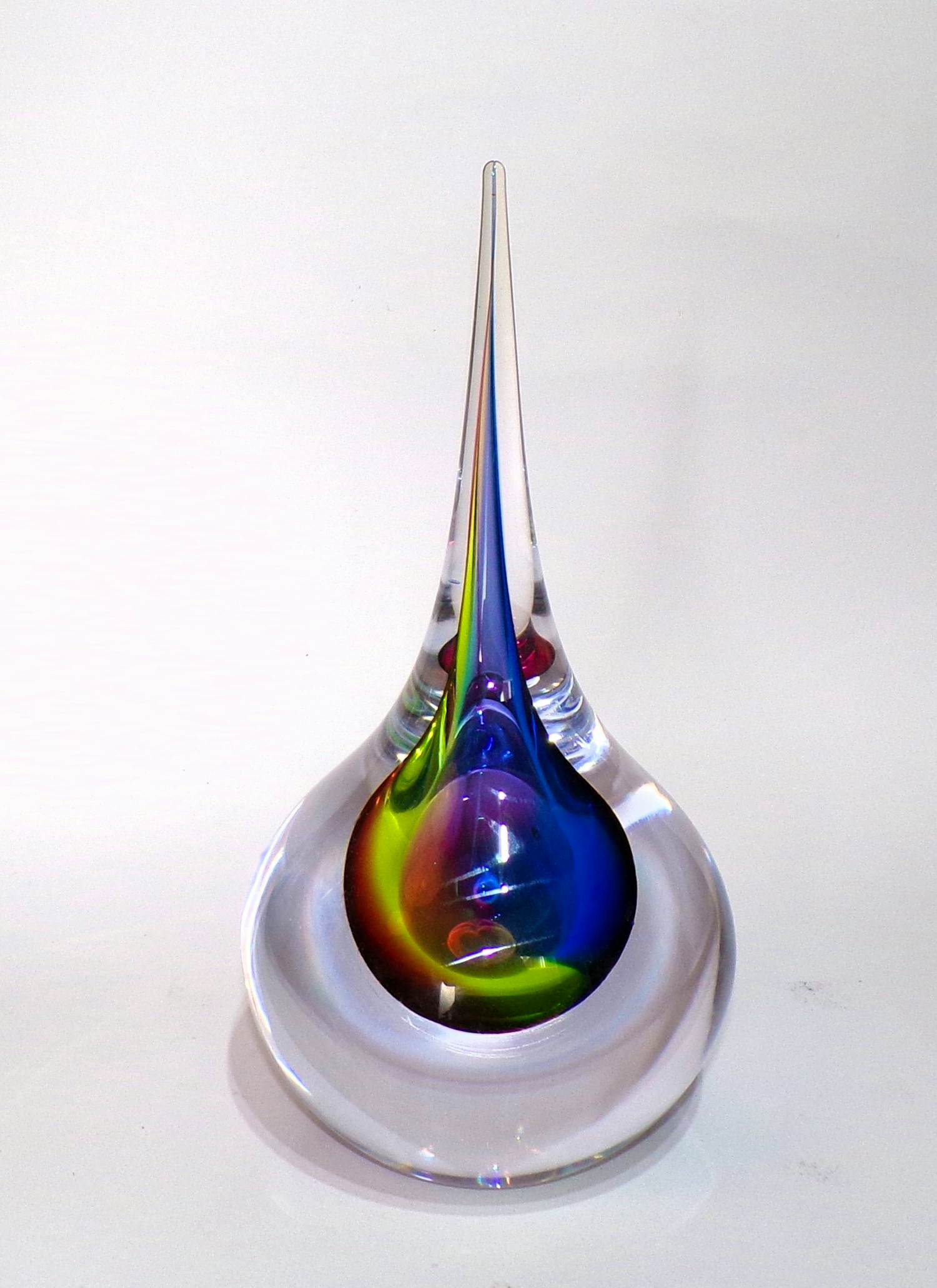 Glasblazerij Leerdam - Cor Schellen - Rainbow glasdruppel kopen? Bied vanaf 150!