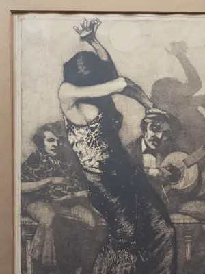 Frans Hogerwaard - Spaanse danseres. Gesigneerd. kopen? Bied vanaf 89!