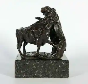 John Verhagen - Bronzen beeld, Bull and Bear (Effectenbeurs) verkauft für € 180!