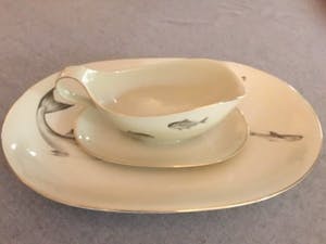 Heinrich & Co - Porseleinen visschaal met sauskom kopen? Bied vanaf 10!