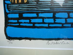 Rob Morren - Waterslak -linoleumsnede 1997- kopen? Bied vanaf 10!