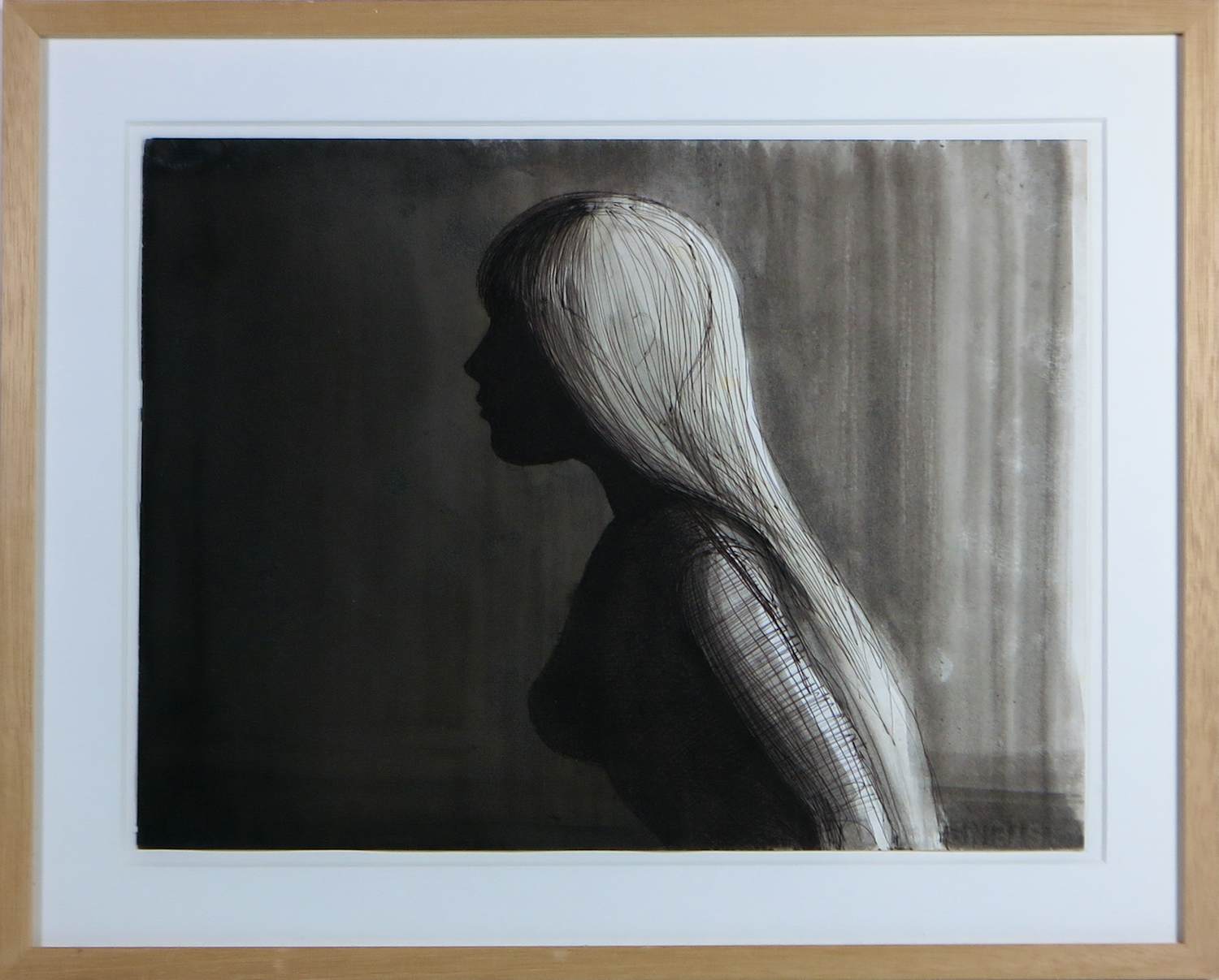 Michael Kirkham - Tekening, Zonder titel - Ingelijst kopen? Bied vanaf 450!