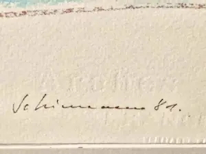 Friedrich Schiemann - Aquarell Gemälde Südliche Landschaft 1981 signiert Größe 80 x 100 cm kopen? Bied vanaf 320!