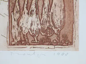 Jan Montyn - Landschap - Kleurets kopen? Bied vanaf 110!