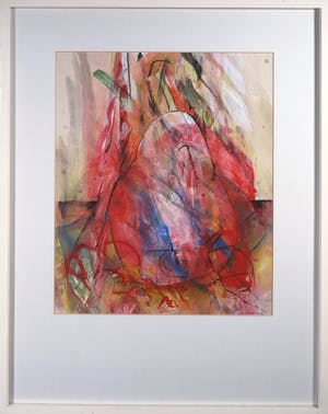 Ruud van der Beele - Gemengde techniek op papier, Zonder titel - Ingelijst kopen? Bied vanaf 1!