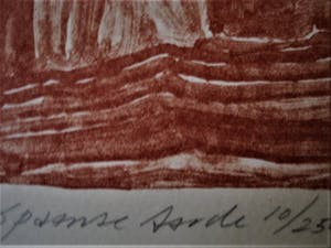 Jan Hein van Rooy - Karakteristieke Droge Naald Ets "Spaanse Aarde" gesigneerd kopen? Bied vanaf 10!