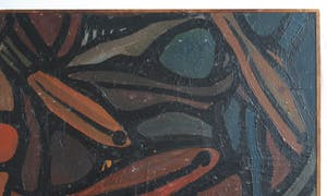 Pieter 't Hart - Ingelijst olieverf op board , “Nannostomus” (‘Potloodvissen’) – 1964 kopen? Bied vanaf 50!