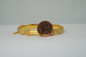 2527 - Elegante 18 karaats gouden "Bamboe" unisex armband - hollands keur kopen? Bied vanaf 370!