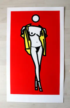 Julian Opie - "Woman taking off man's shirt" kopen? Bied vanaf 800!