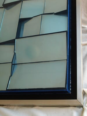 Curiosa - Nul / ZERO-kunst: Spiegelglas, grote abstract geometrische constructie kopen? Bied vanaf 350!