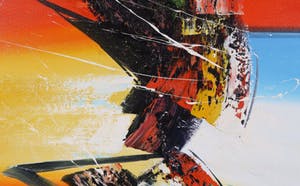 Lee Cole - Acryl op doek - Abstractie, ingelijst (groot) kopen? Bied vanaf 1!