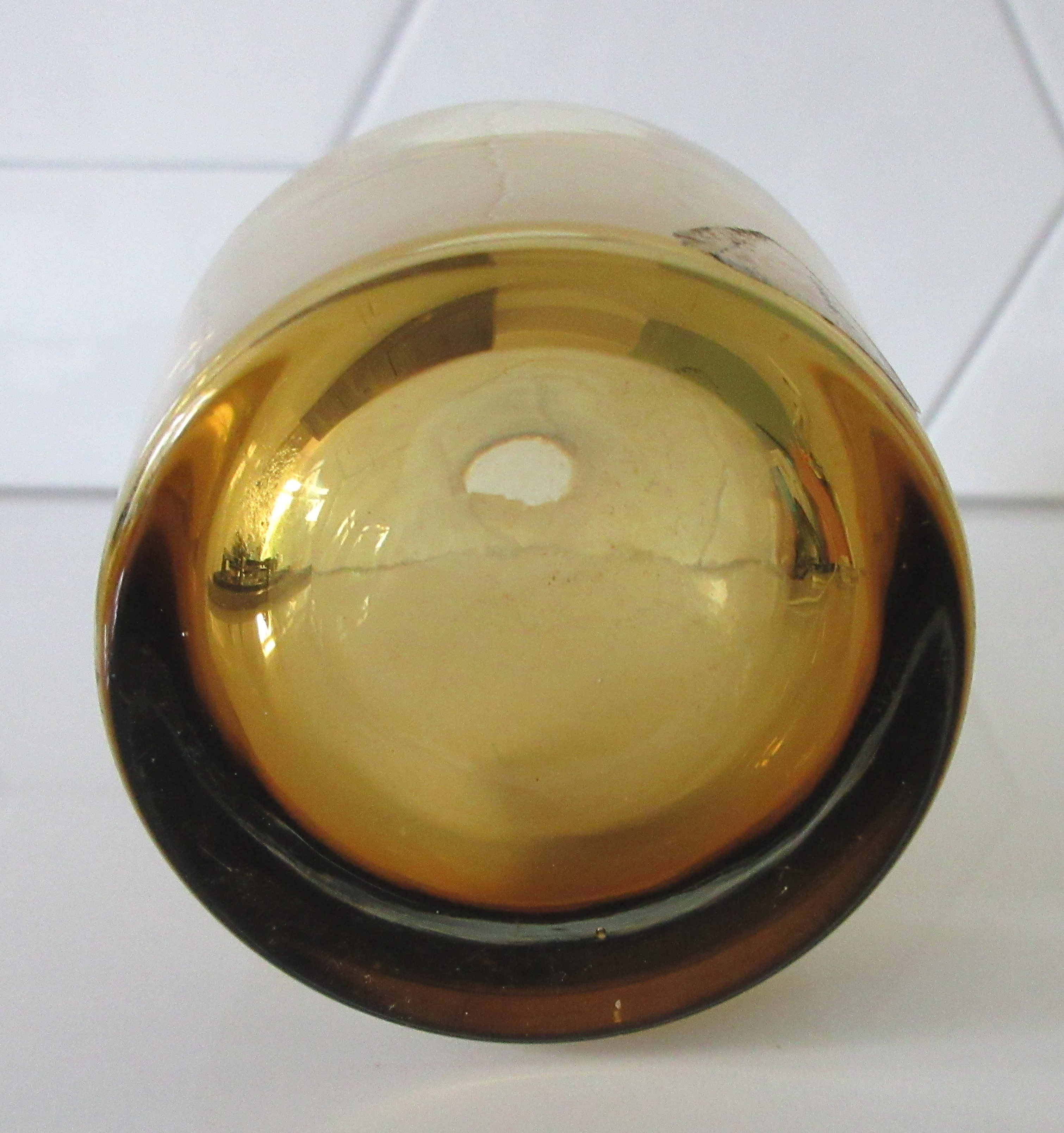 Riihimäki - Amber glazen cased vaasje ontwerp Tamara Aladdin kopen? Bied vanaf 24!