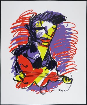 Herman Brood - Zeefdruk, Elvis kopen? Bied vanaf 200!