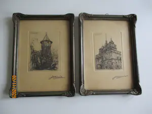 Buy Jos Narinx - 2 Stadsgezichten Maastricht? Bid from 40!