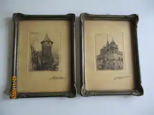 Jos Narinx - 2 Stadsgezichten Maastricht kaufen? Bieten Sie von 40!