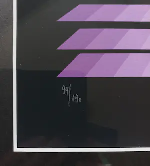 Jean Pierre Yvaral - Rayonette Violet, zeefdruk (mooi ingelijst) kopen? Bied vanaf 150!