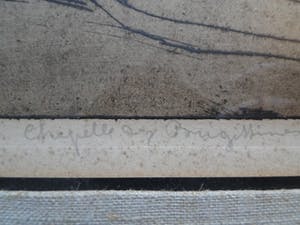 Henri Quittelier - Prachtige ets getiteld "Chapelle Bougetines" handgesigneerd en genummerd 25 /60 kopen? Bied vanaf 1!