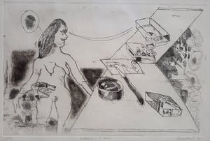 Lucebert - Artemis in ‘t zuur, ets (mooi ingelijst) kopen? Bied vanaf 275!