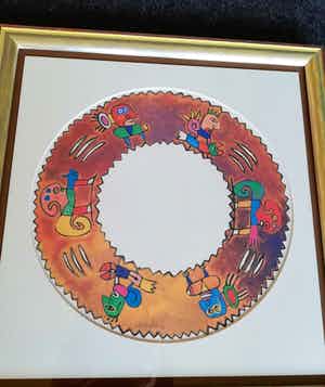 Clemens Briels - Origineel acryl schilderij op papier(uniek) verkocht voor € 275!